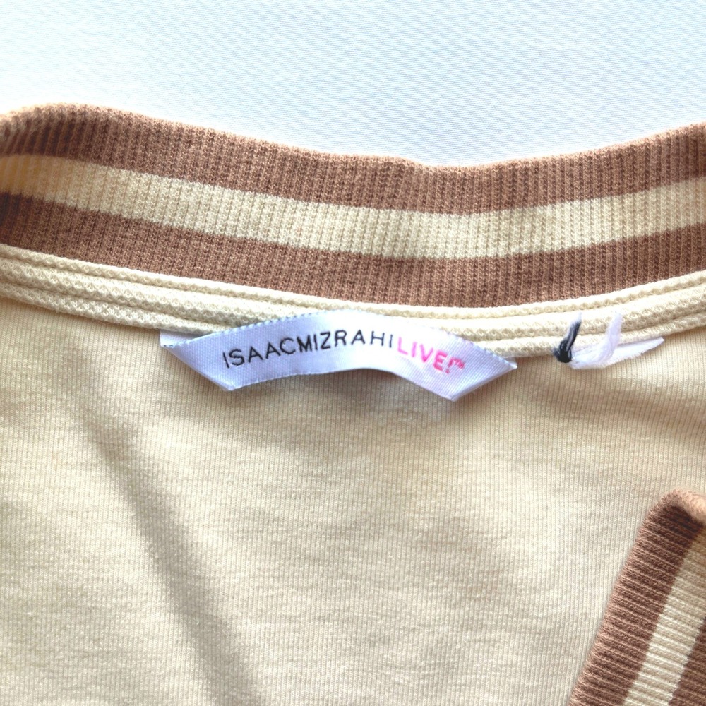 Women's Open Front Cardigan Sweater XL Striped Preppy Old Money Academia Nerd - Picture 7 of 8